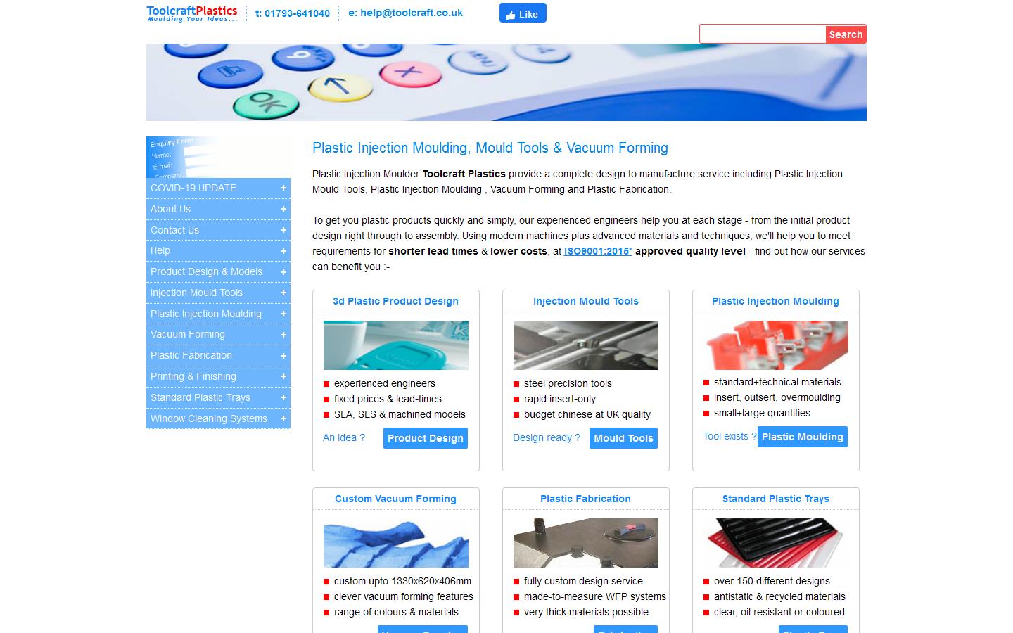 Toolcraft Plastics (Swindon) Ltd Website