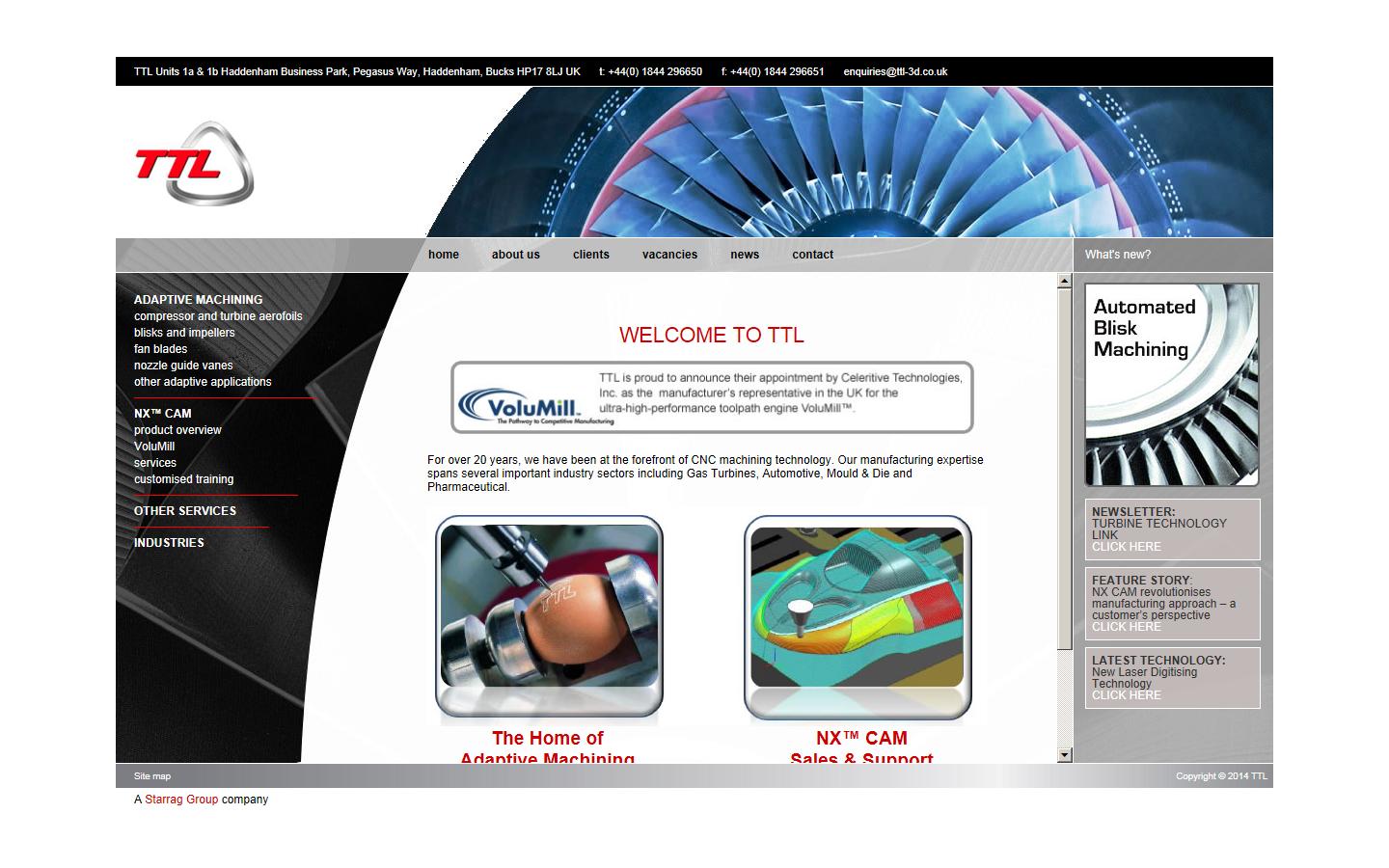 Toolroom Technology Ltd Website