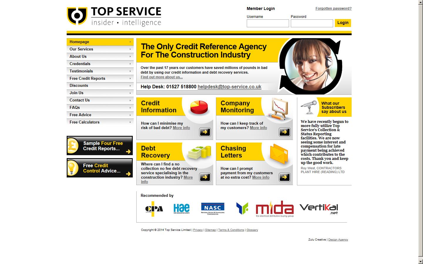Top Service Ltd Website