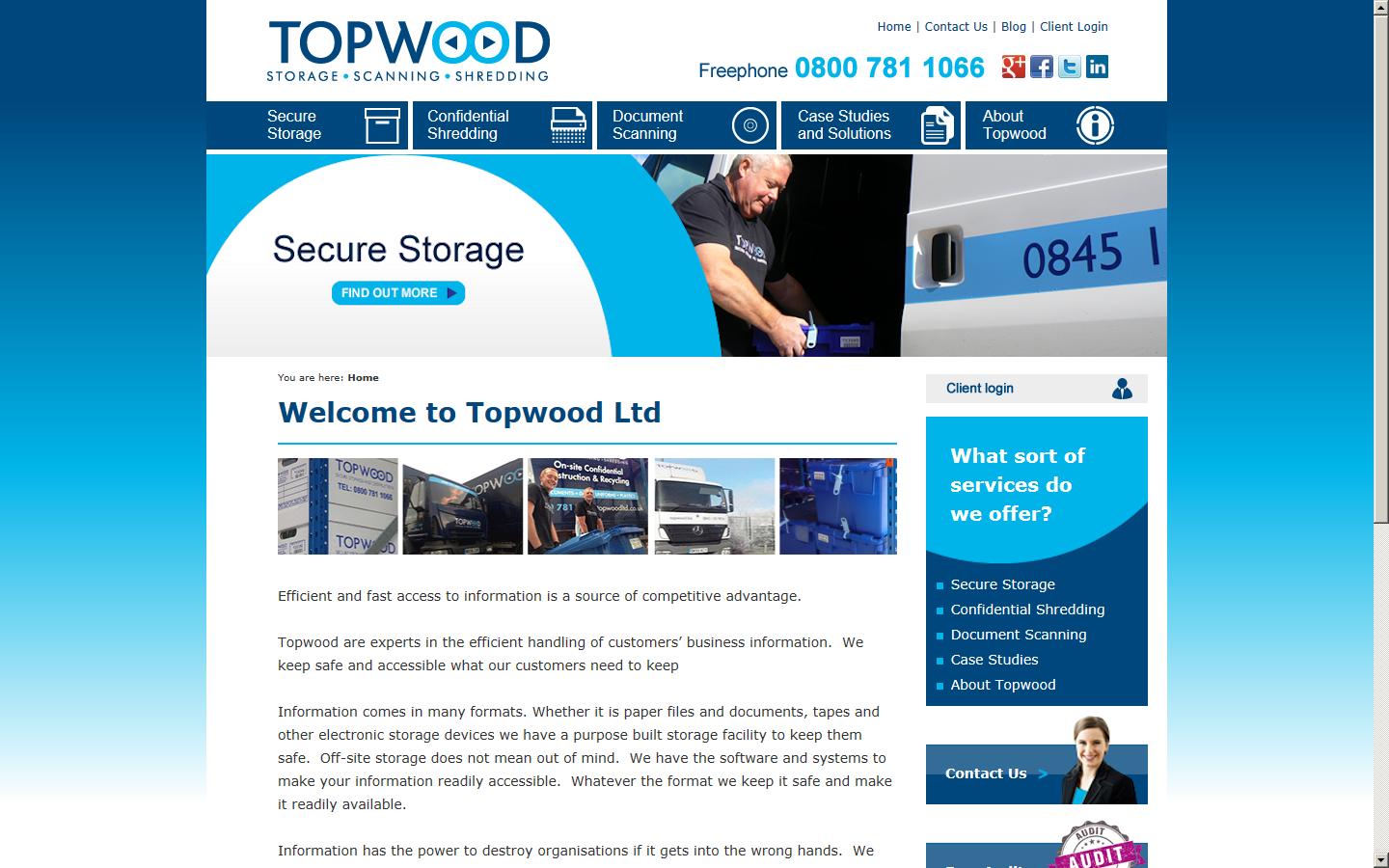 Topwood Ltd  Website