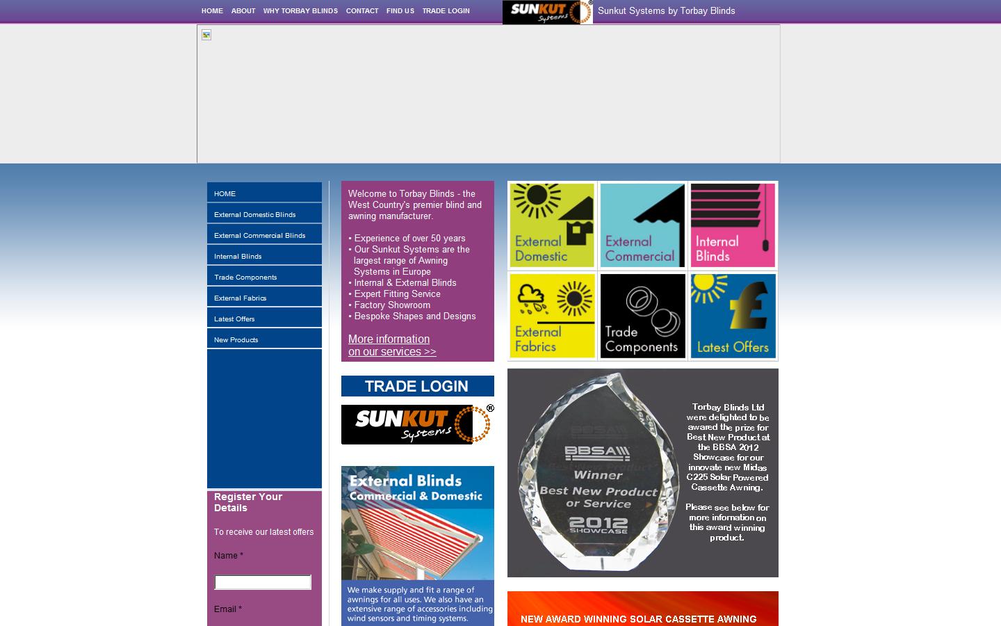 Torbay Blinds Ltd Website