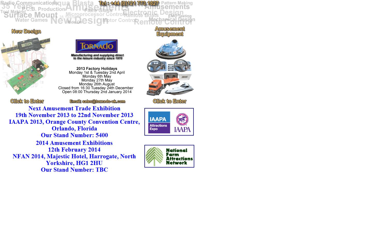 Tornado International Ltd Website