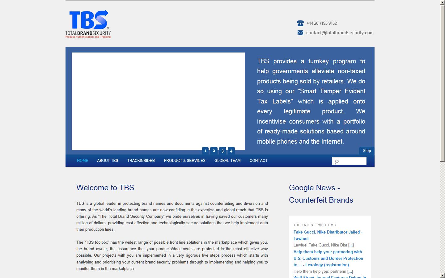 Total Brand Security Ltd  Website