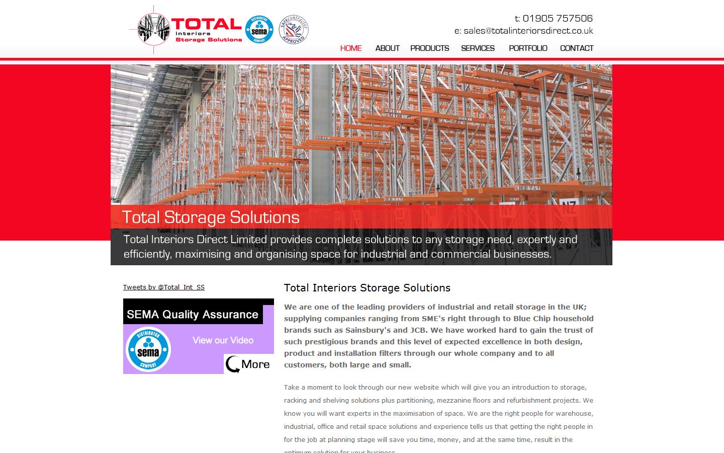 Total Interiors Storage Solutions Ltd Website