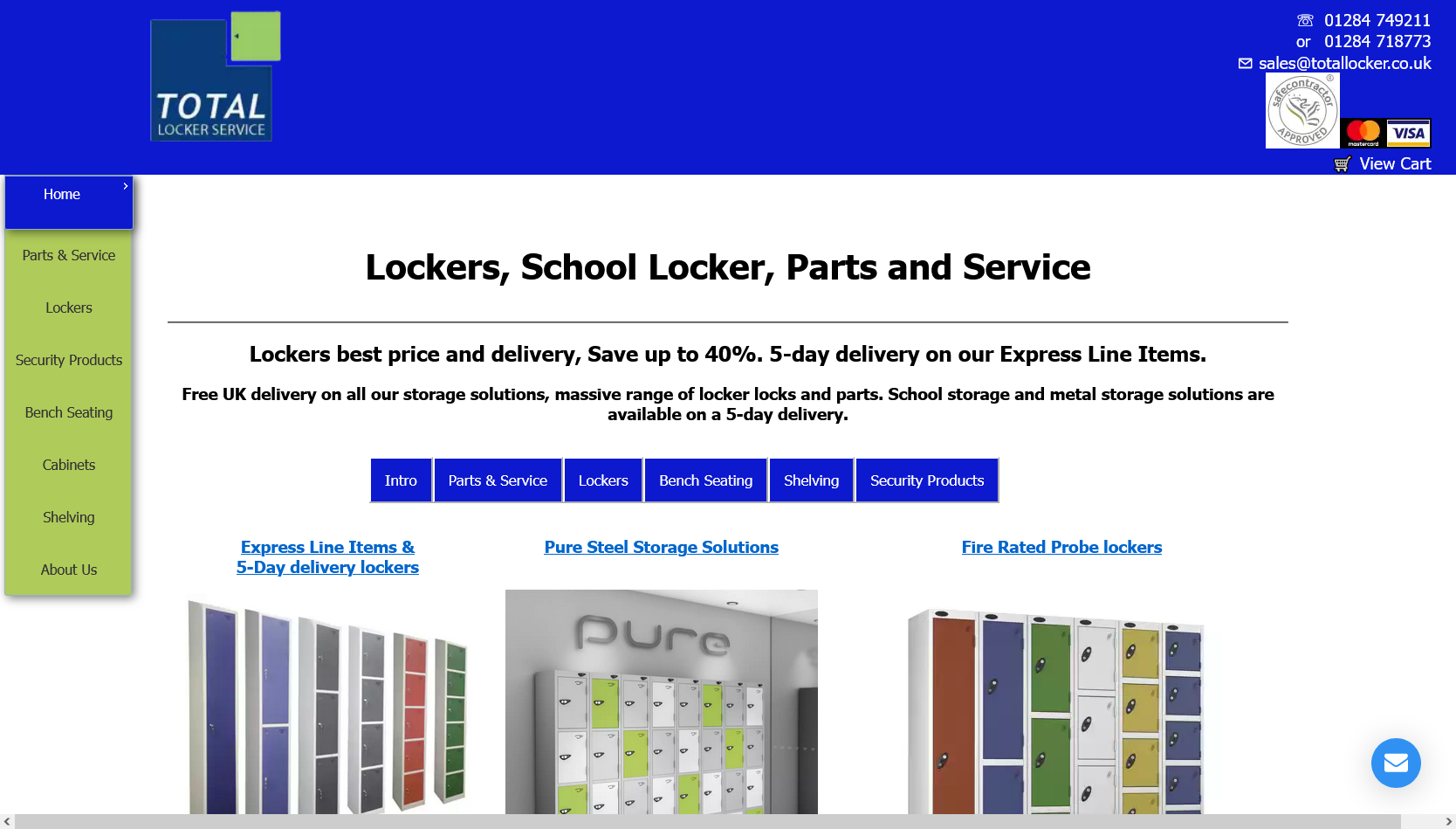 Total Locker Service Website