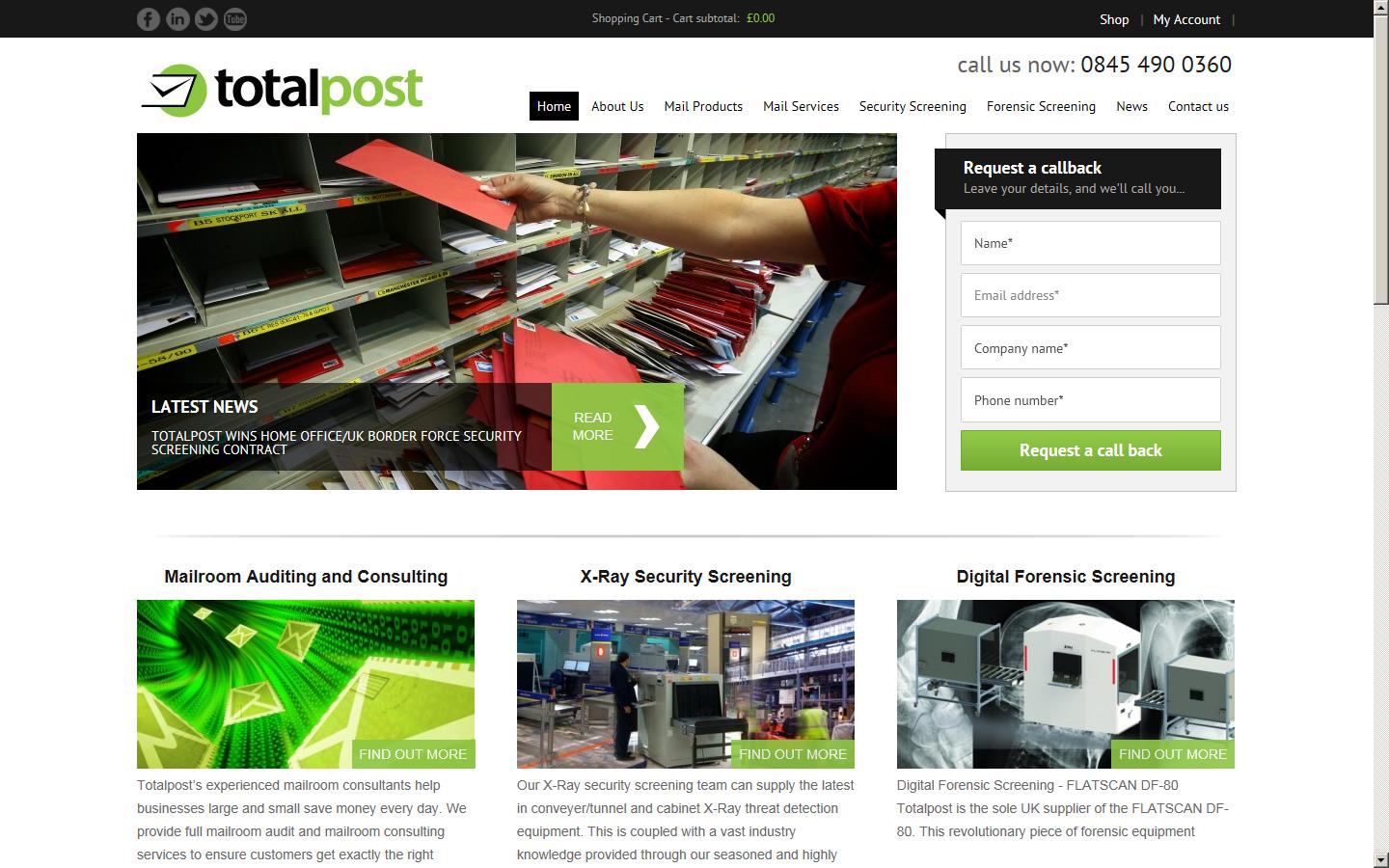 Totalpost Services Plc Website