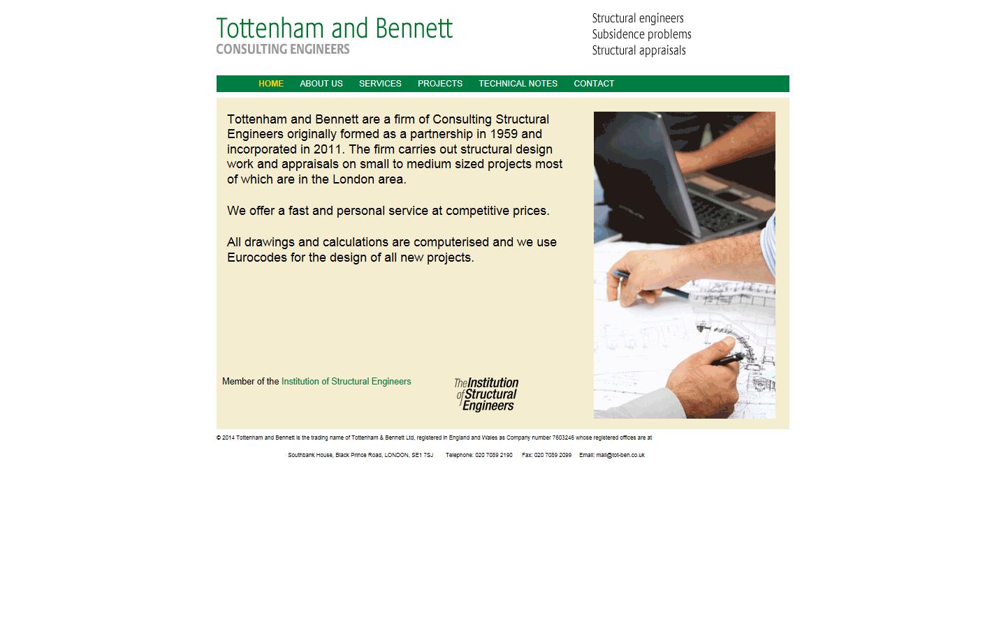 Tottenham & Bennett Website