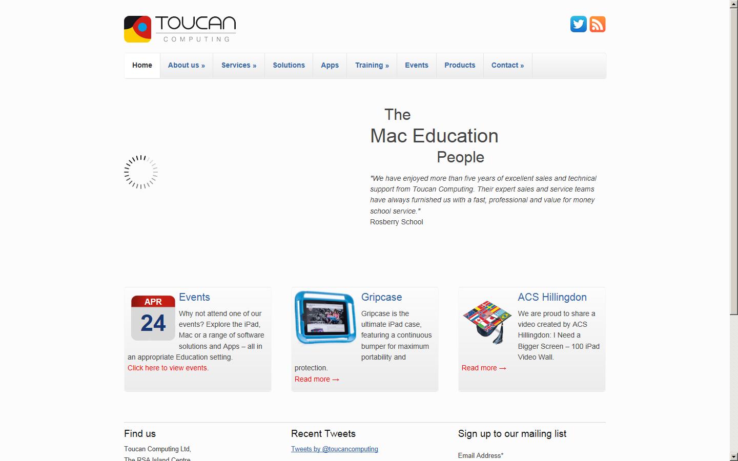 Toucan Computing Ltd Website