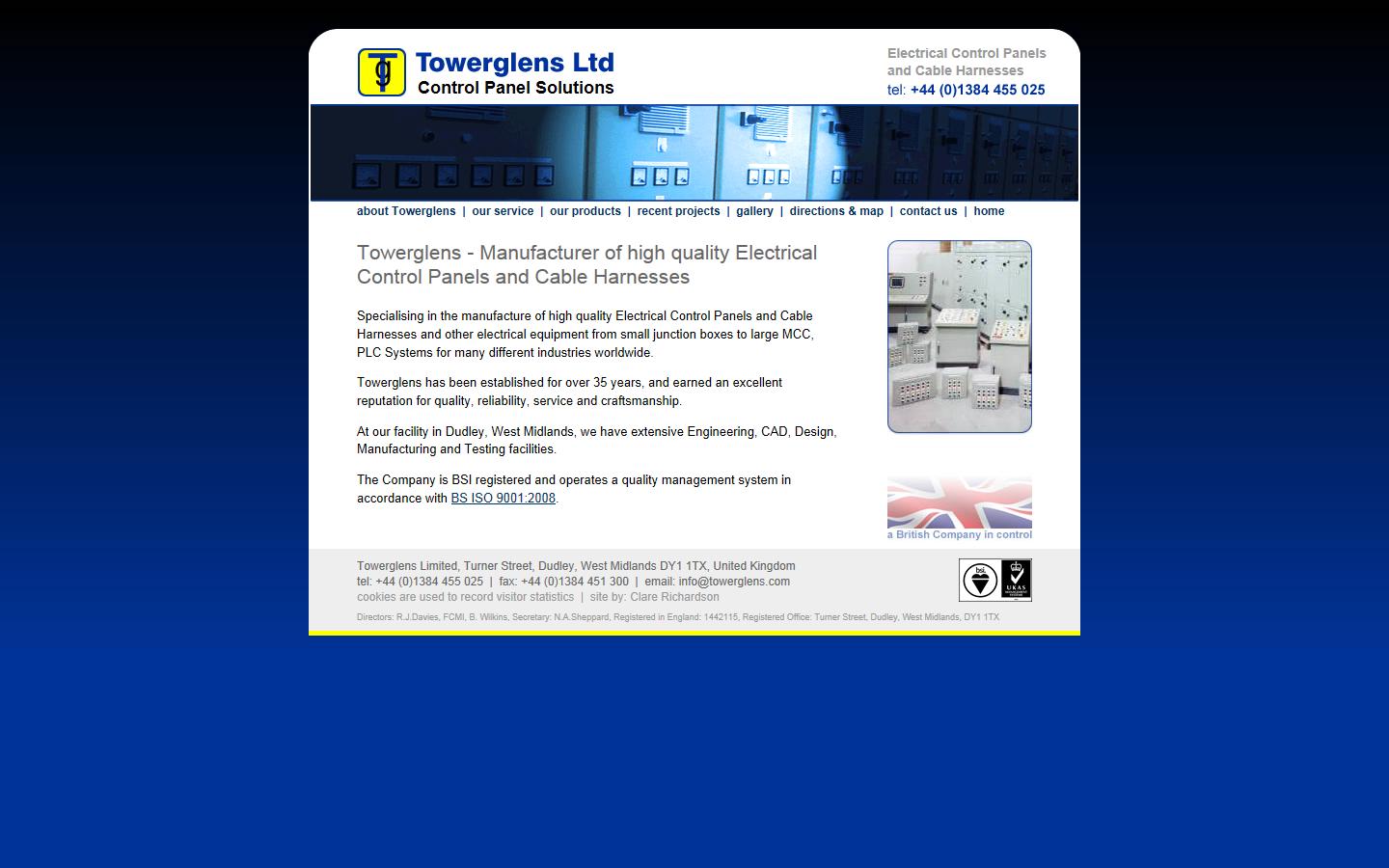 Towerglens Ltd  Website