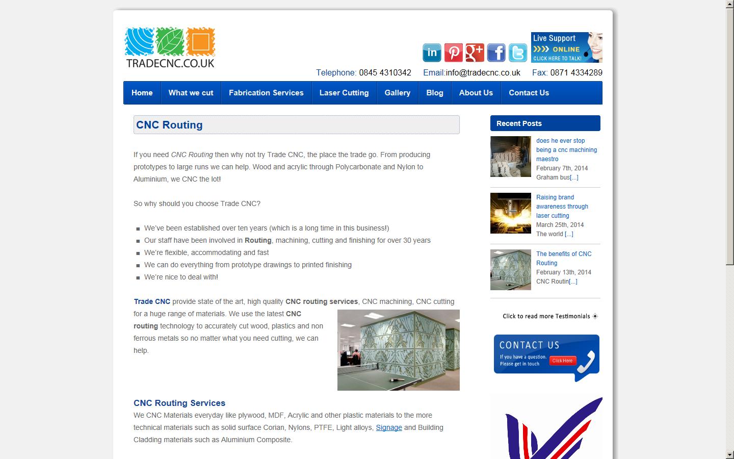 Trade CNC Website