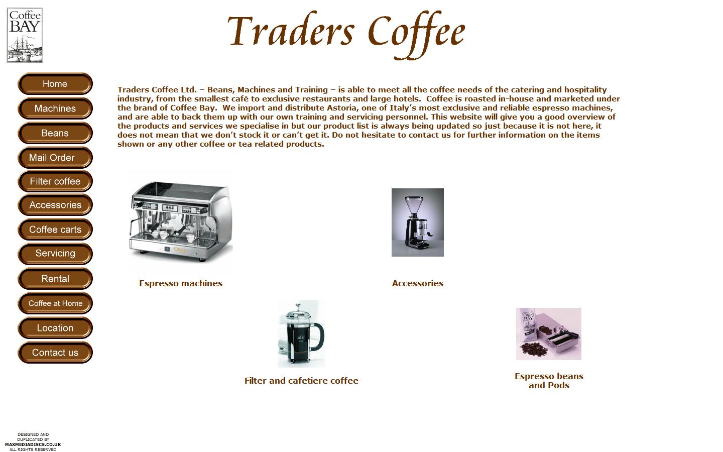 Traders CoffeeBay Website