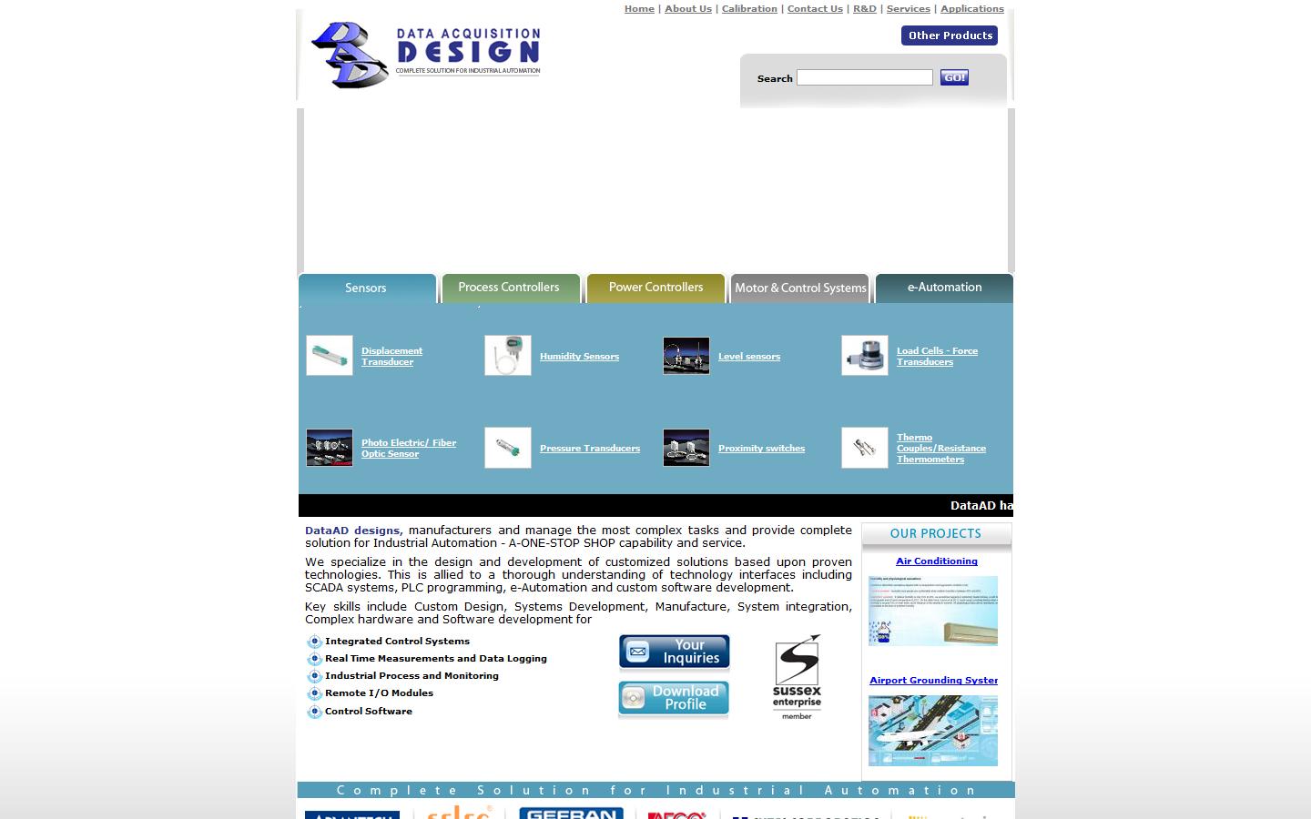 Data Acquisition Design Ltd Website