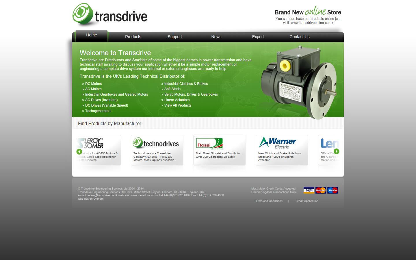Transdrive Engineering Services Ltd Website