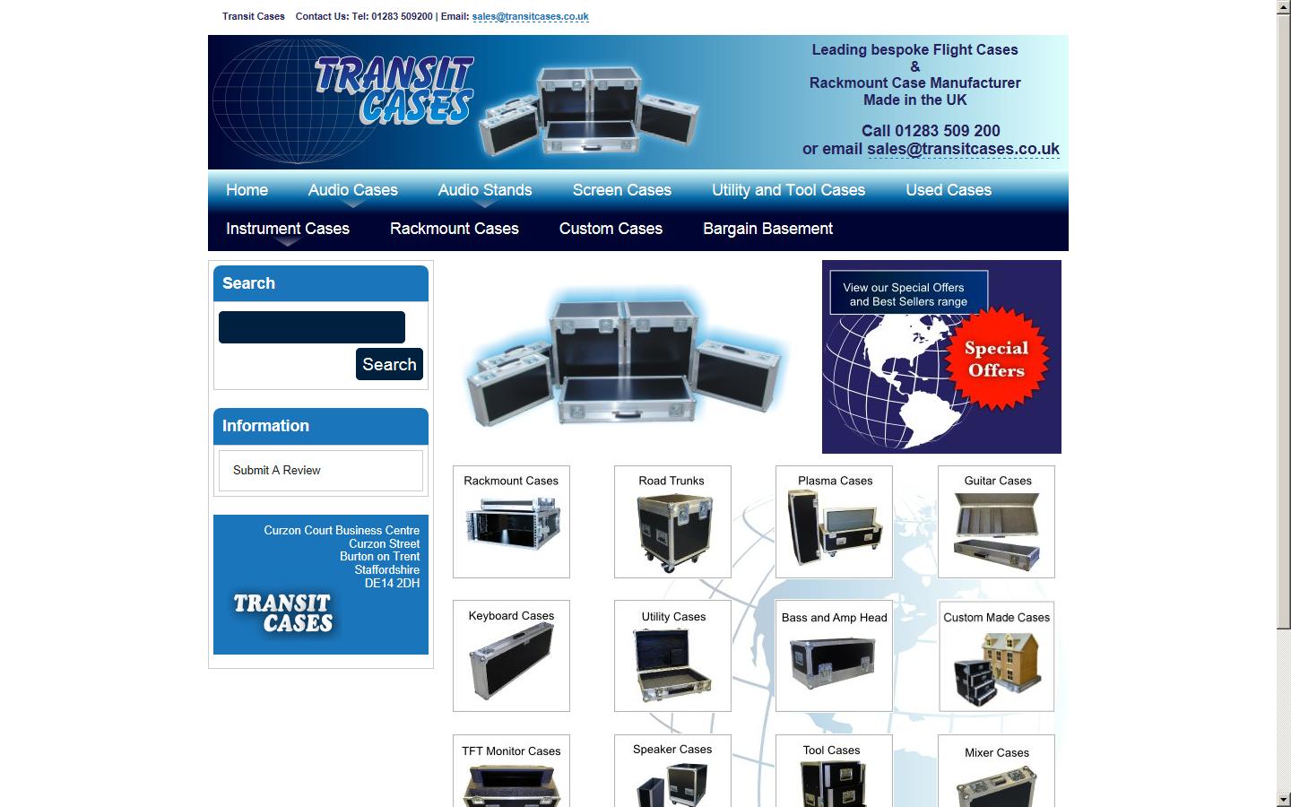 Transit Cases  Website
