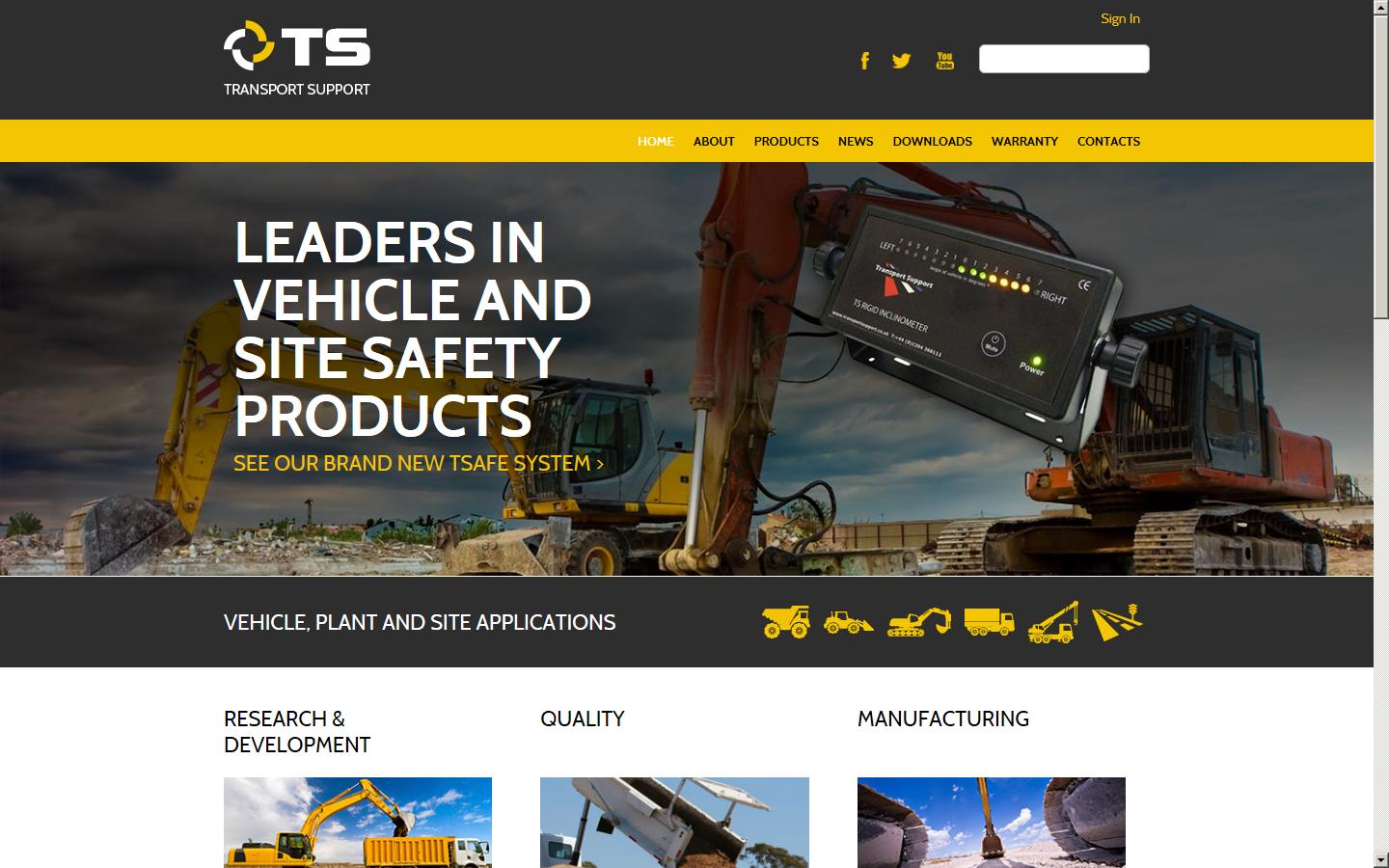 Transport Support Website