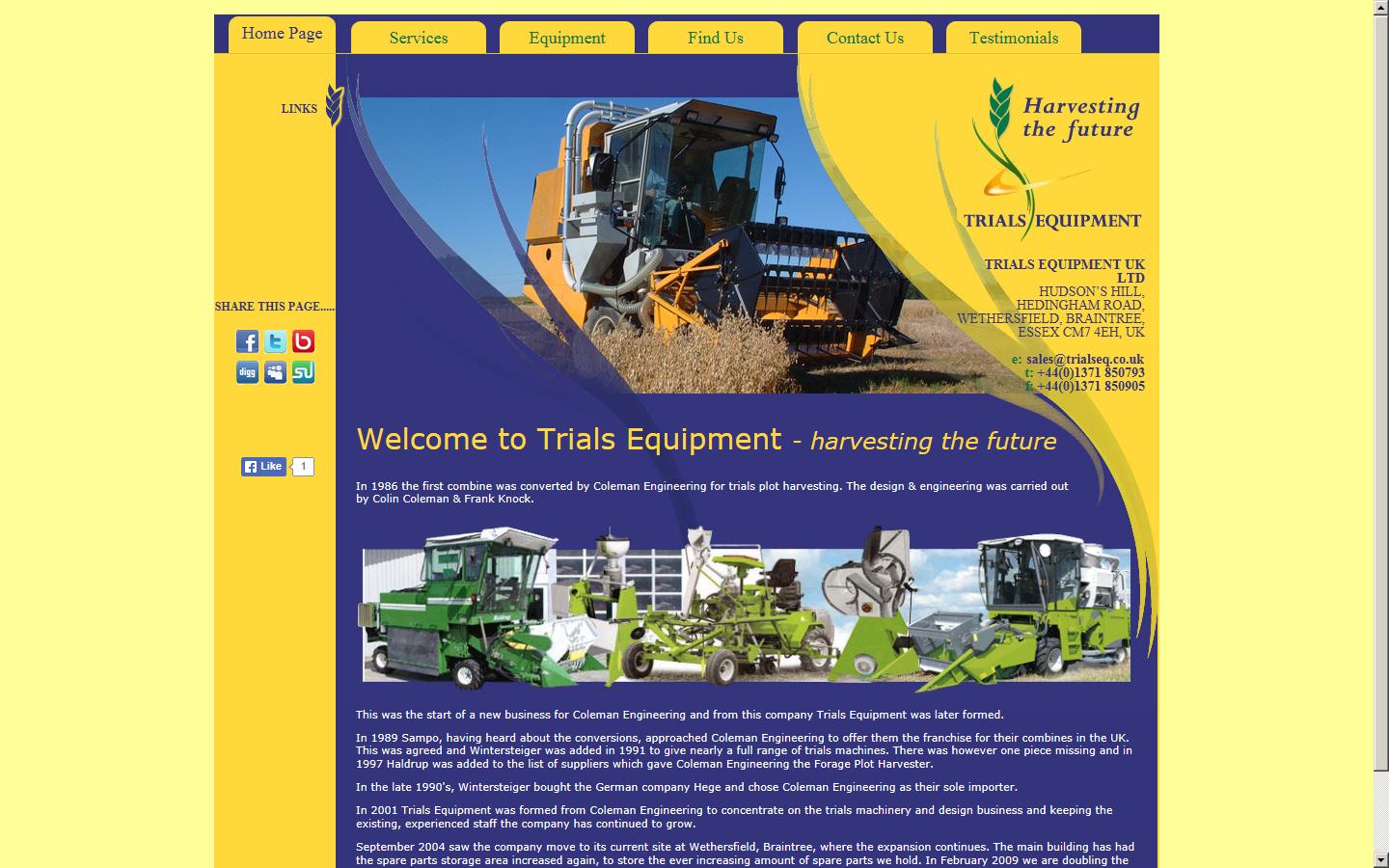 Trials Equipment UK Ltd Website