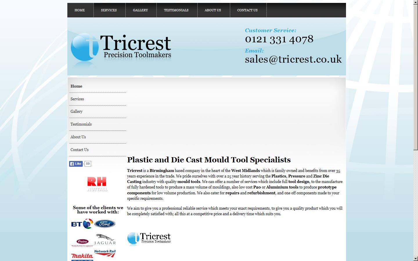 Tricrest Ltd Website