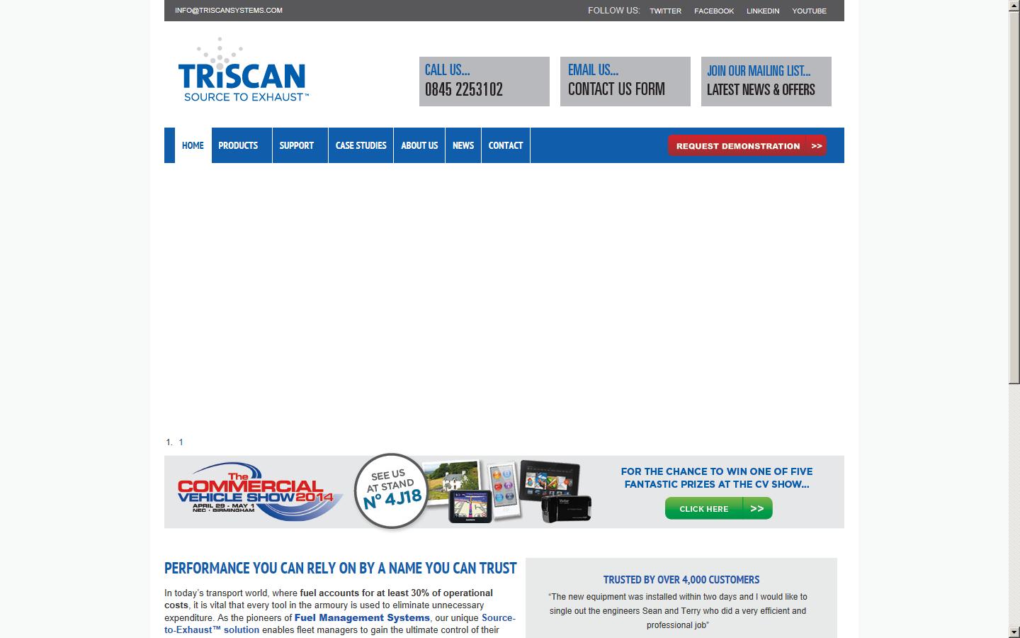 Triscan Systems Ltd Website
