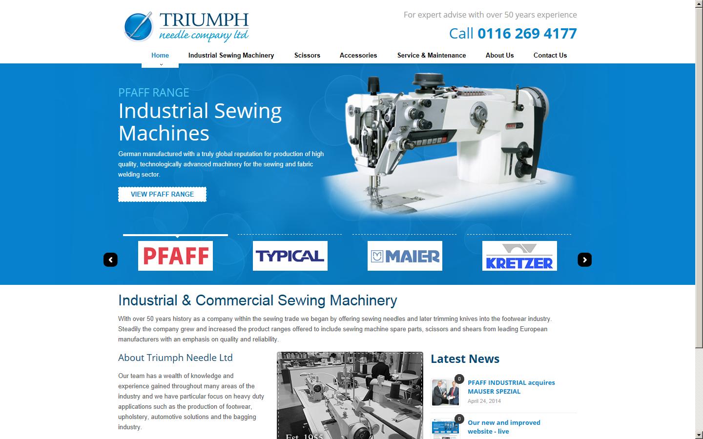Triumph Needle Company Ltd Website