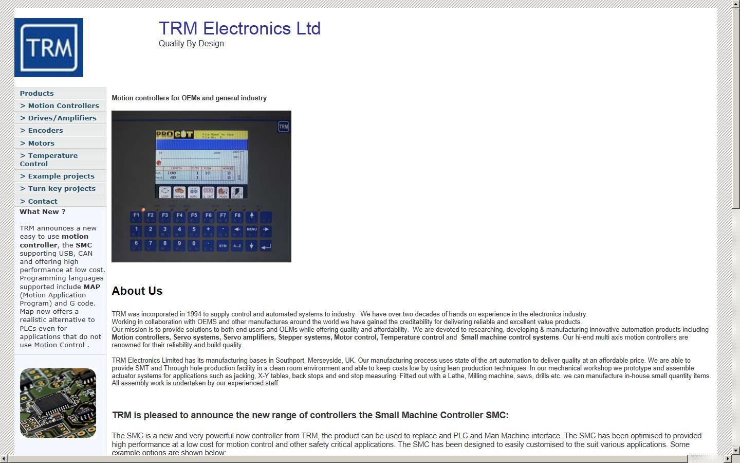 TRM Electronics Ltd Website