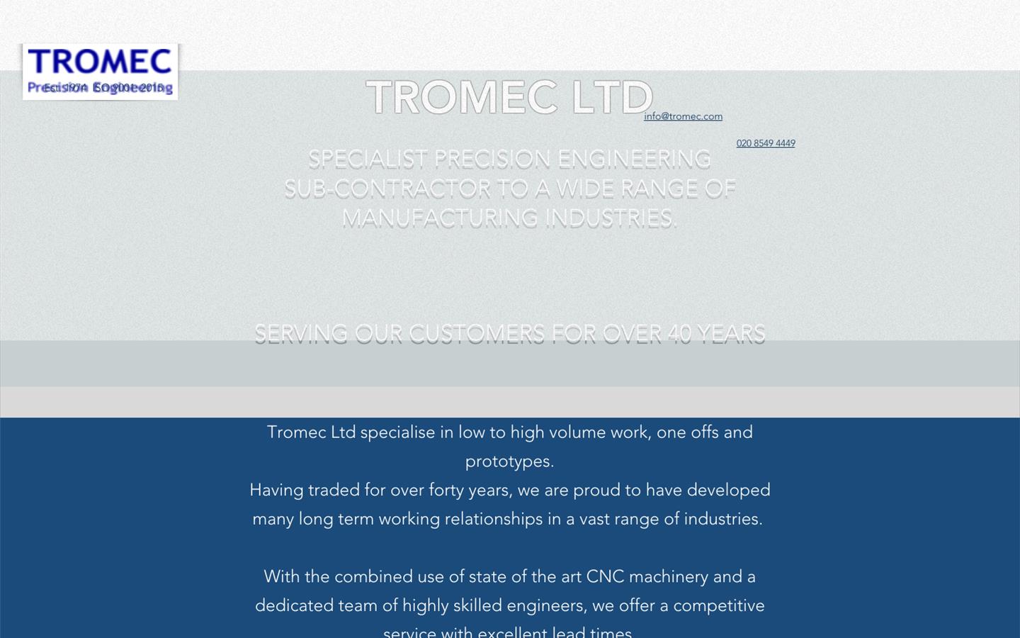 Tromec Ltd Website