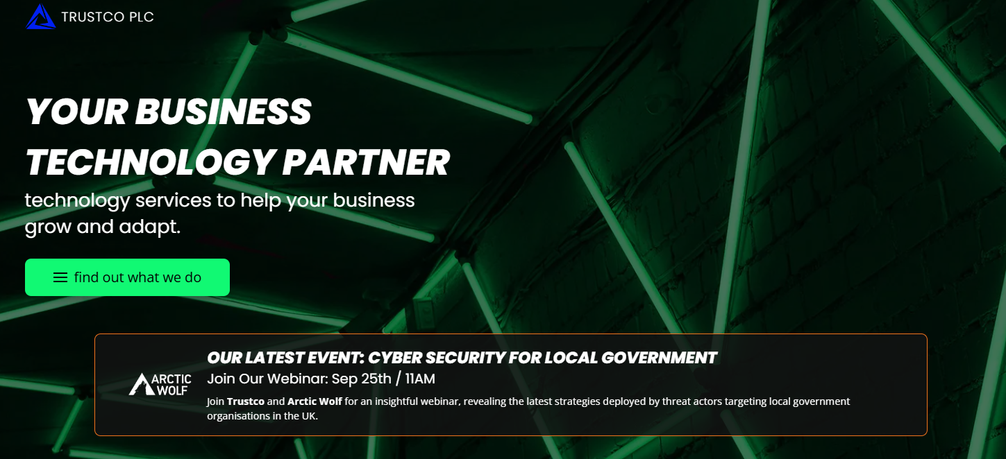 Trustco Plc Website