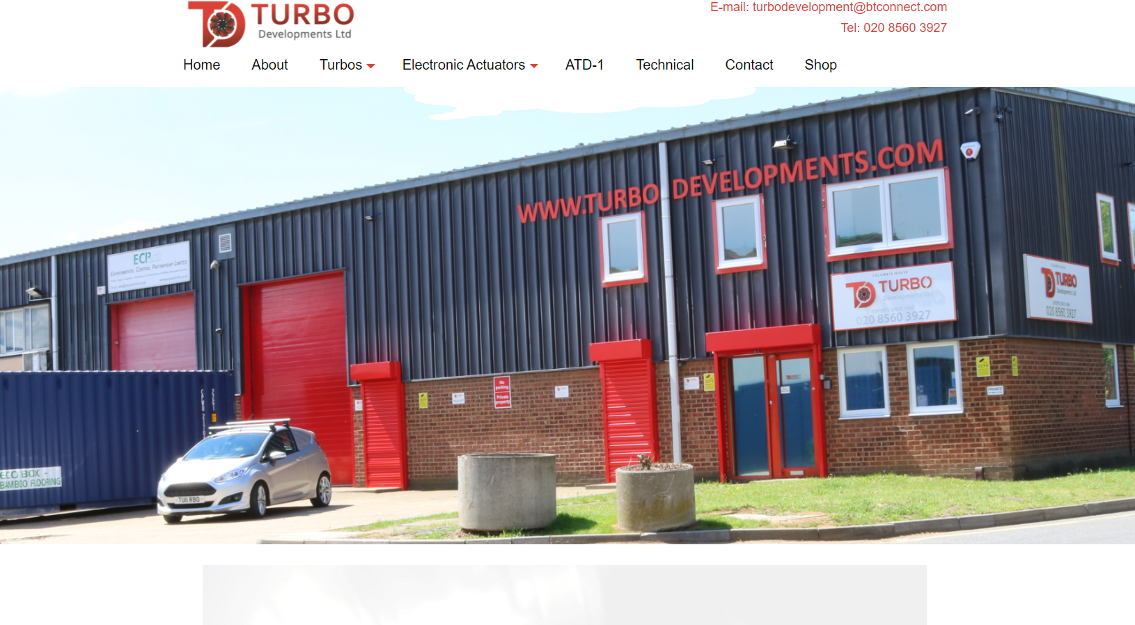 Turbo Developments Ltd Website