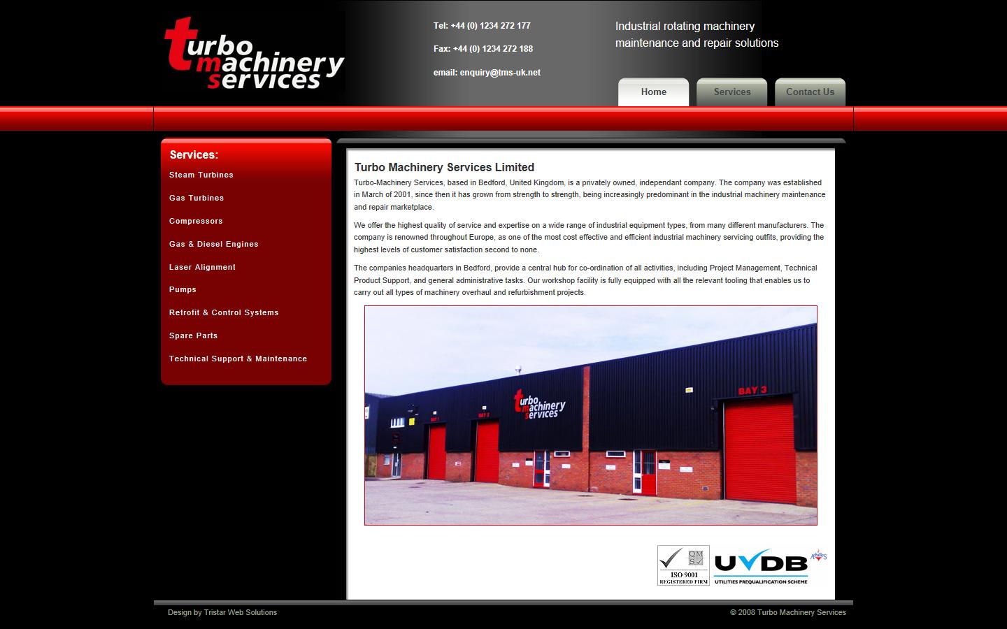 Turbo Machinery Services Ltd Website