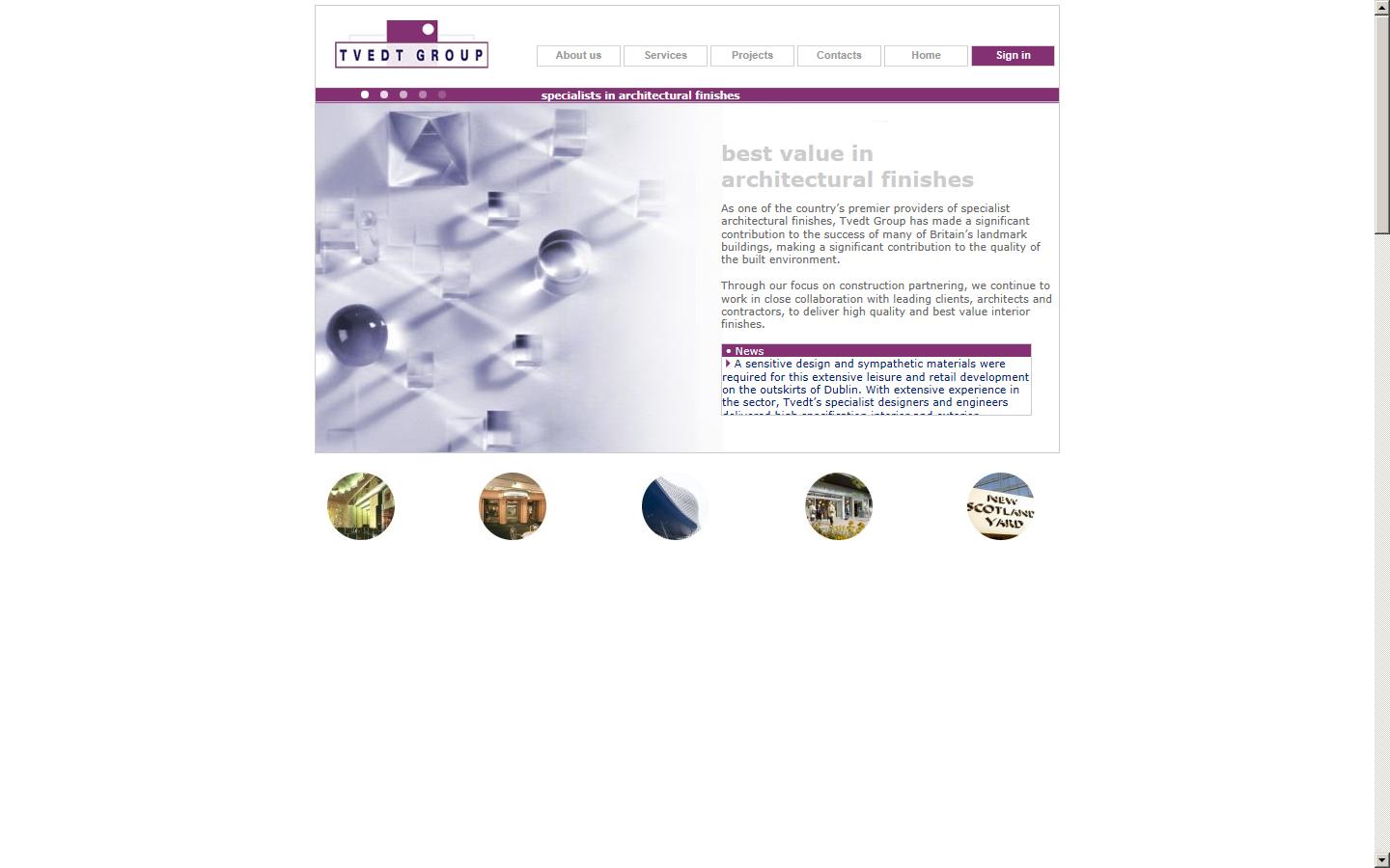 Tvedt Group  Website