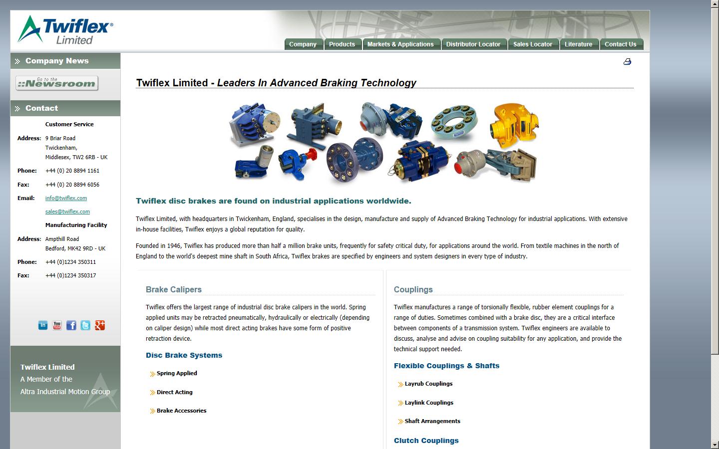 Twiflex Ltd Website