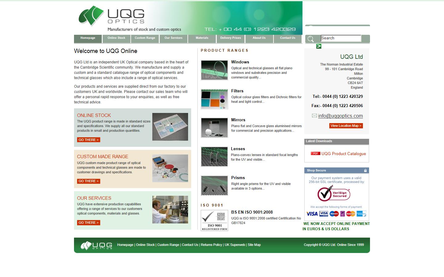 UQG Ltd Website
