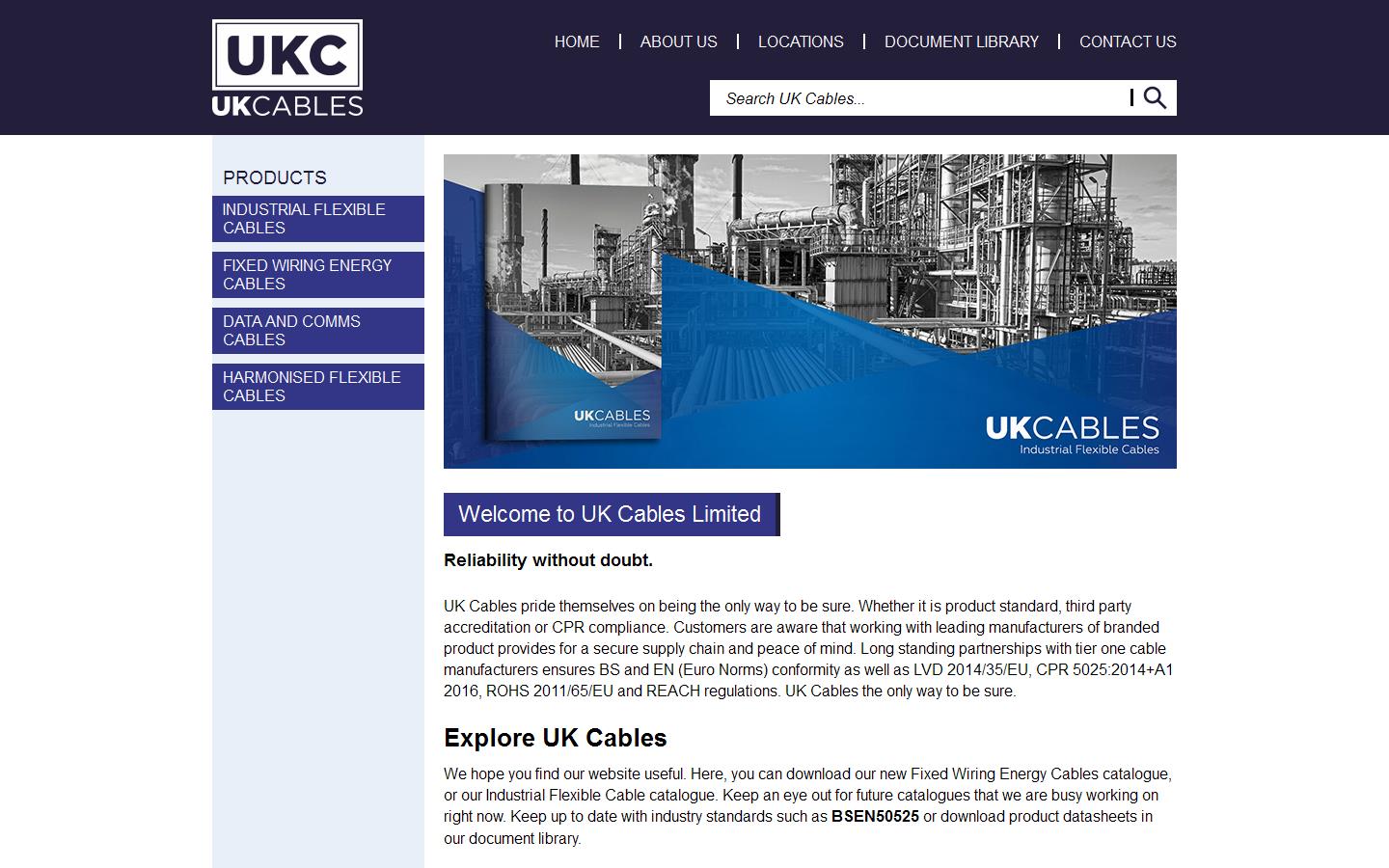 UK Cables Ltd  Website