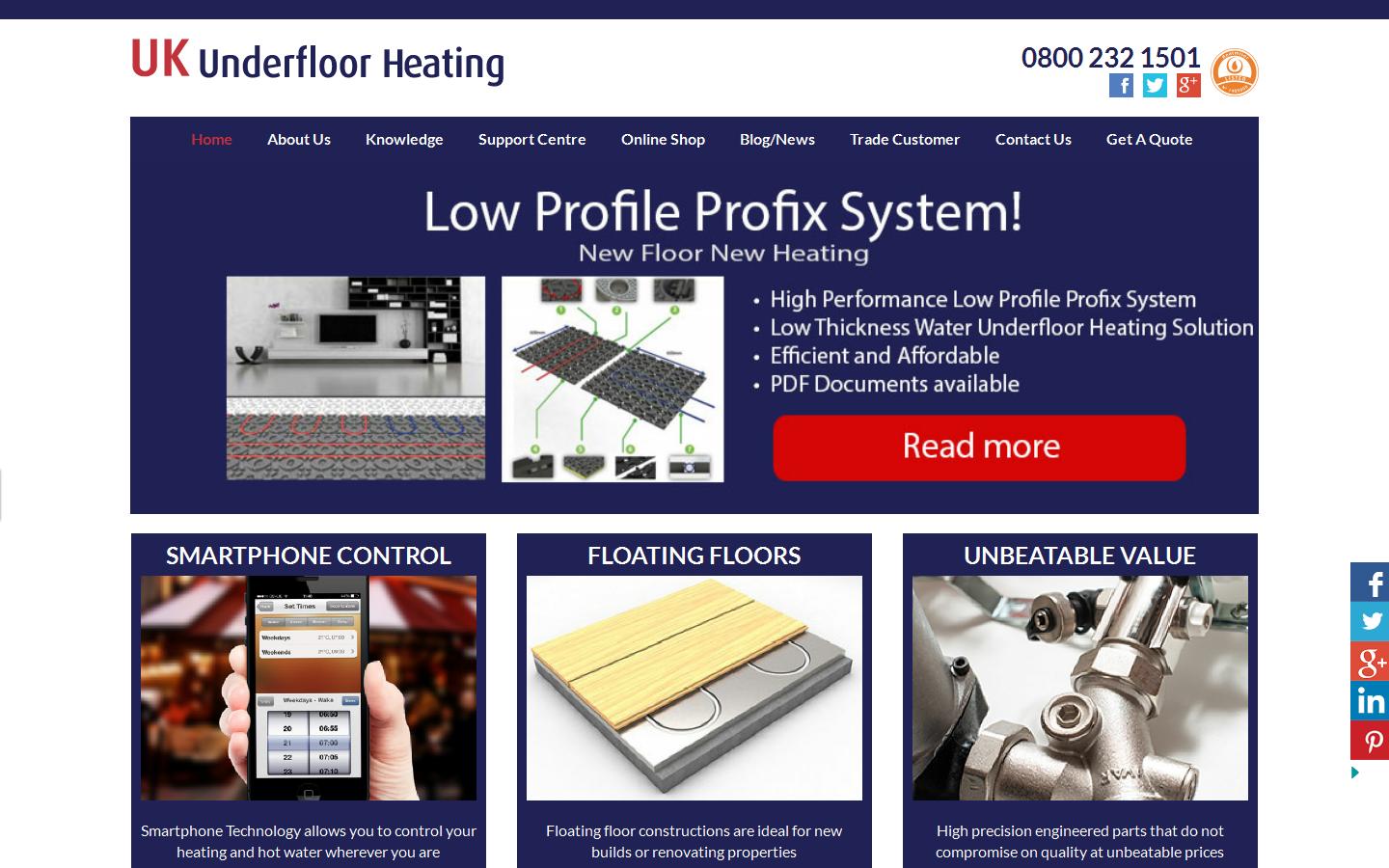 UK Underfloor Heating Website