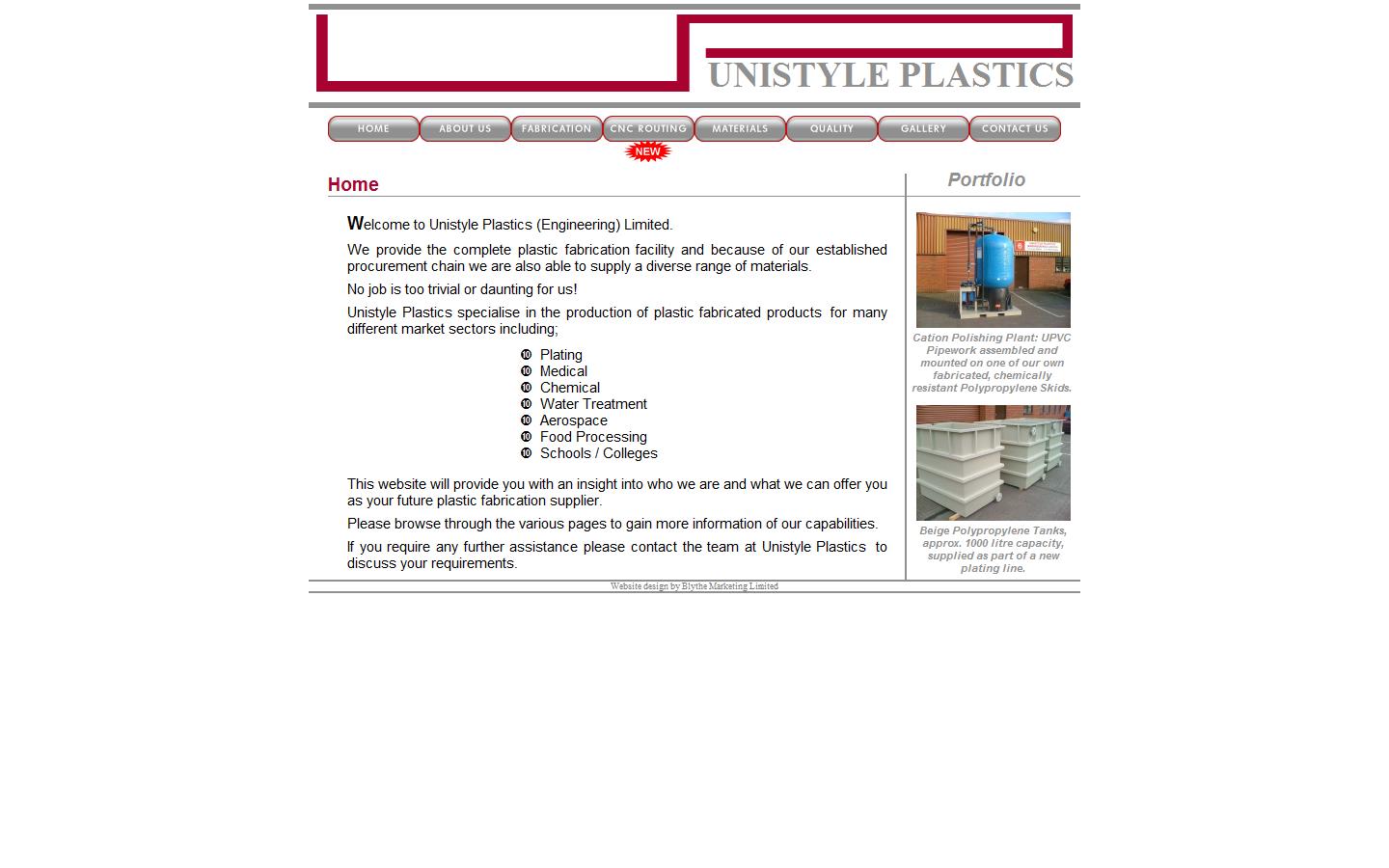 Unistyle Plastics Engineering Ltd Website