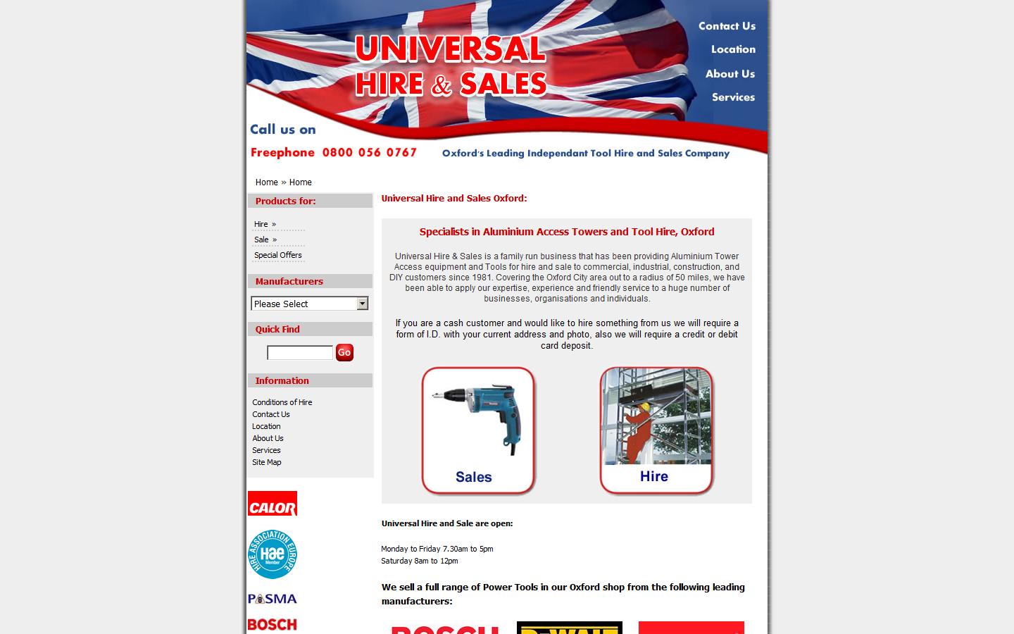 Universal Access & Power Plant Ltd Website