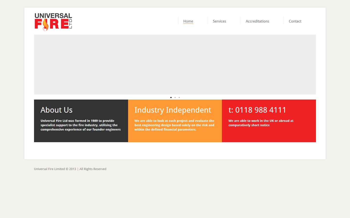 Universal Fire Ltd  Website
