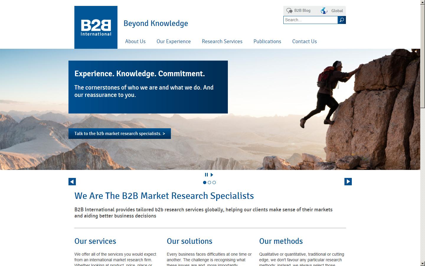 B2B International Ltd Website