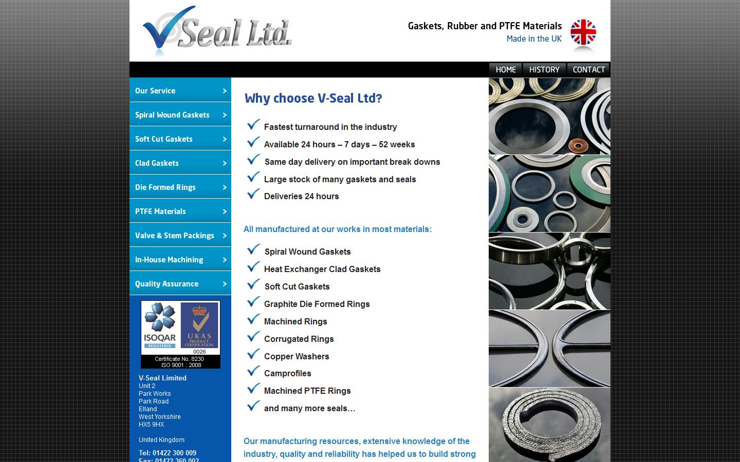 V Seal Ltd Website