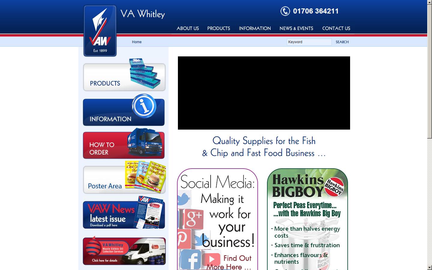 V.A. Whitley & Co. Ltd  Website
