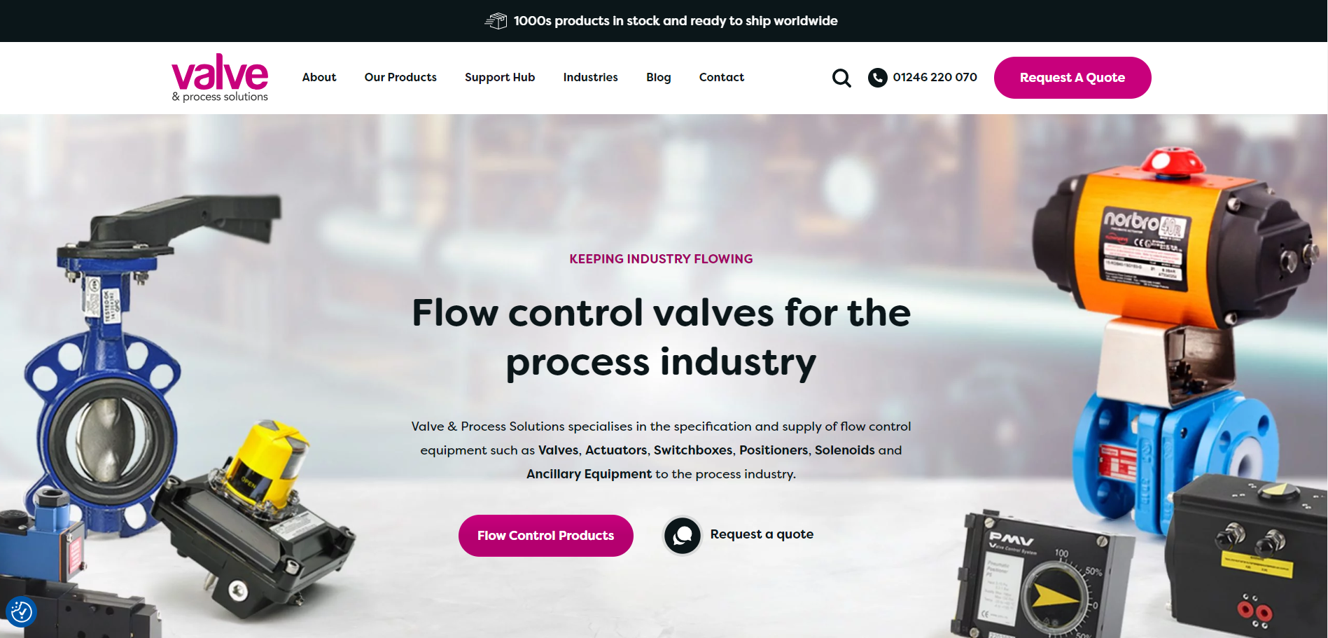 Valve & Process Solutions Website