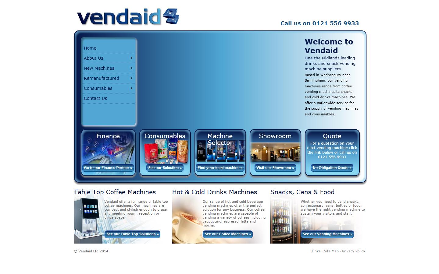 Vendaid Ltd Website