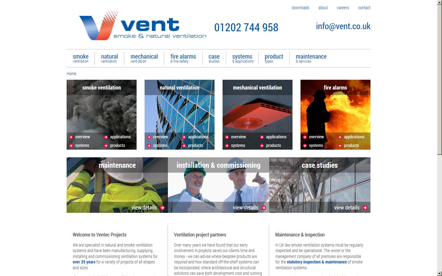 Vent Engineering - Poole Website