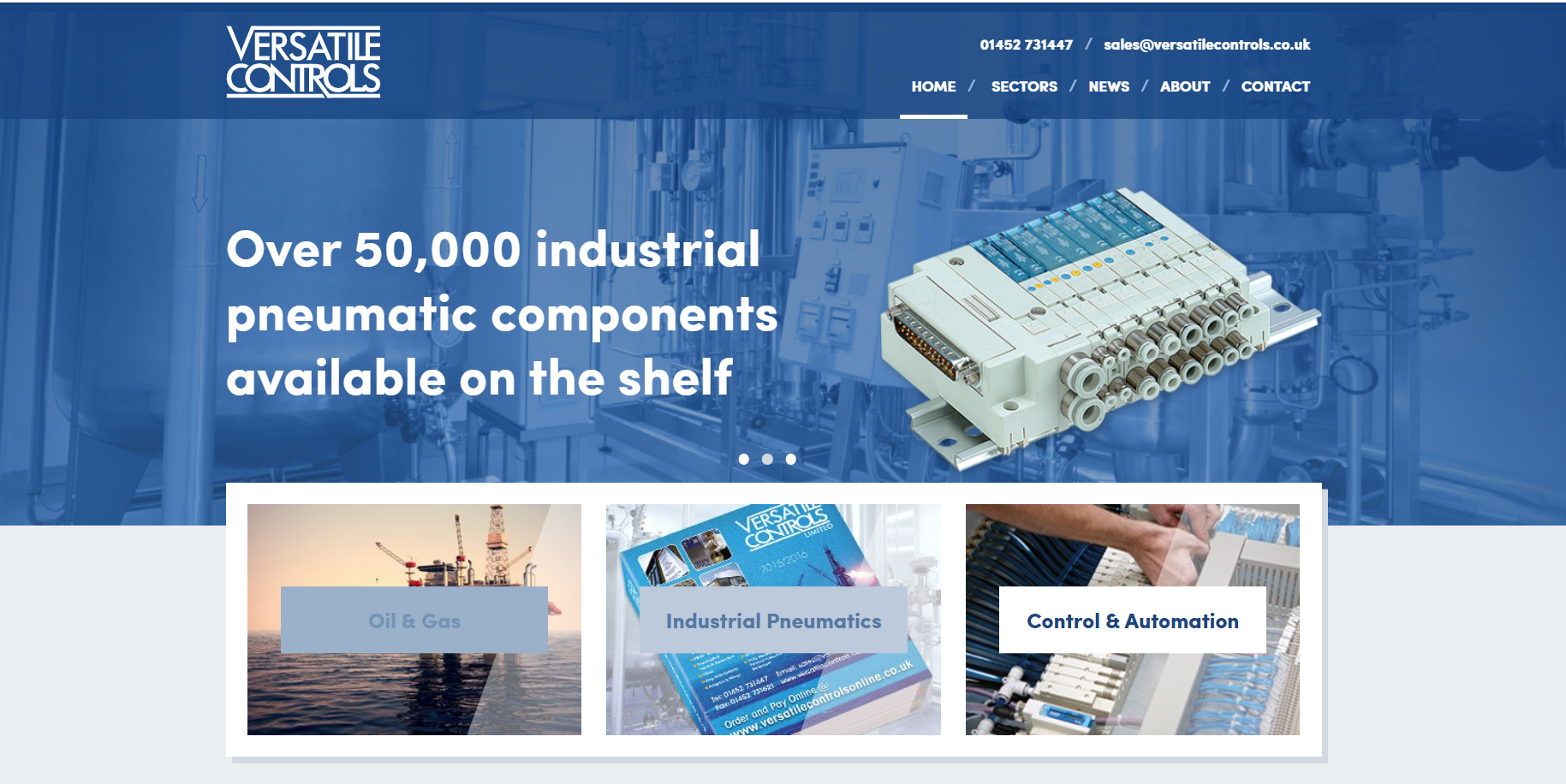 Versatile Controls Ltd Website