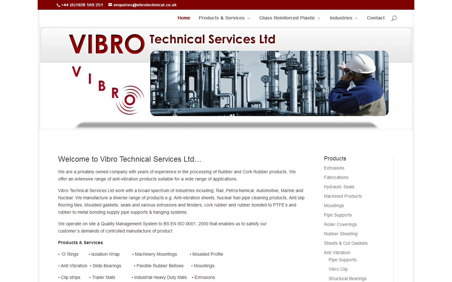 Vibro Technical Services Ltd  Website