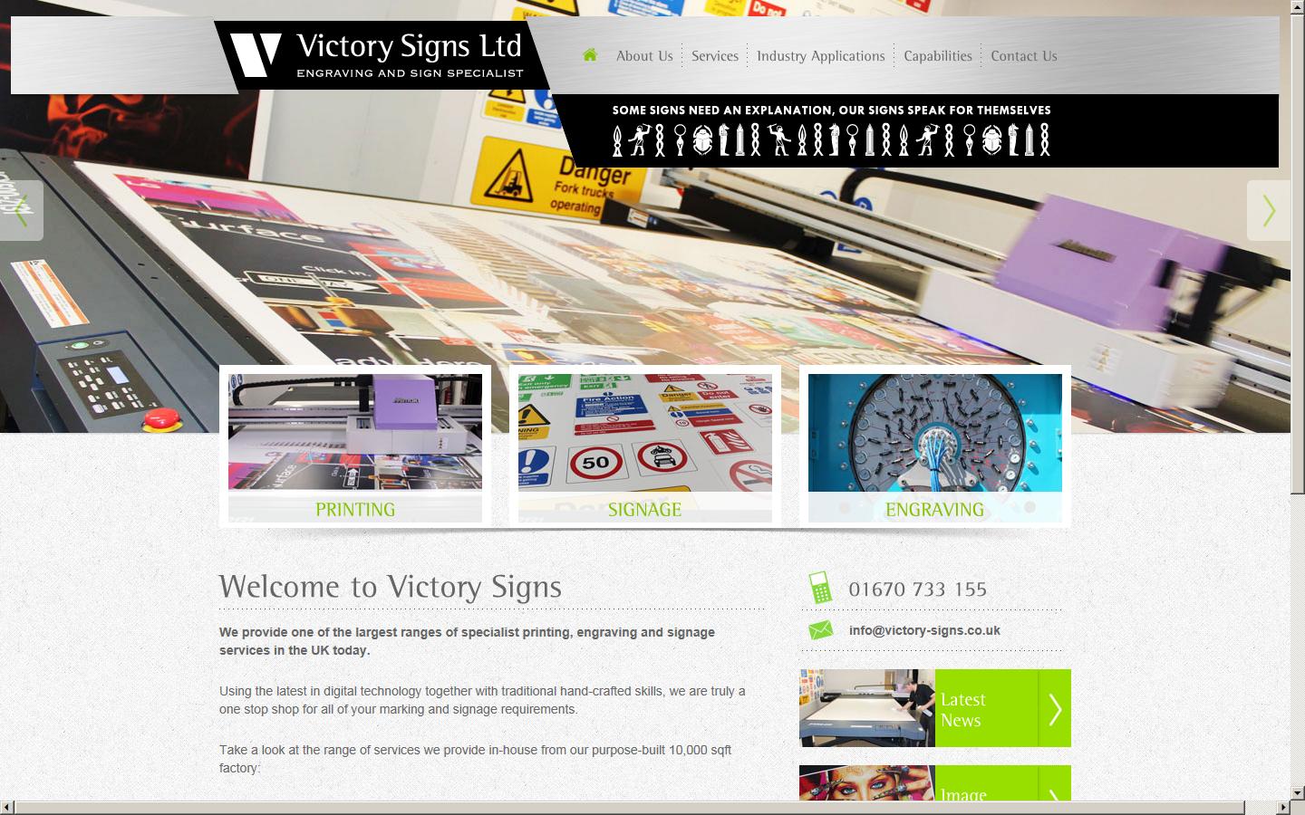 Victory Signs Ltd Website