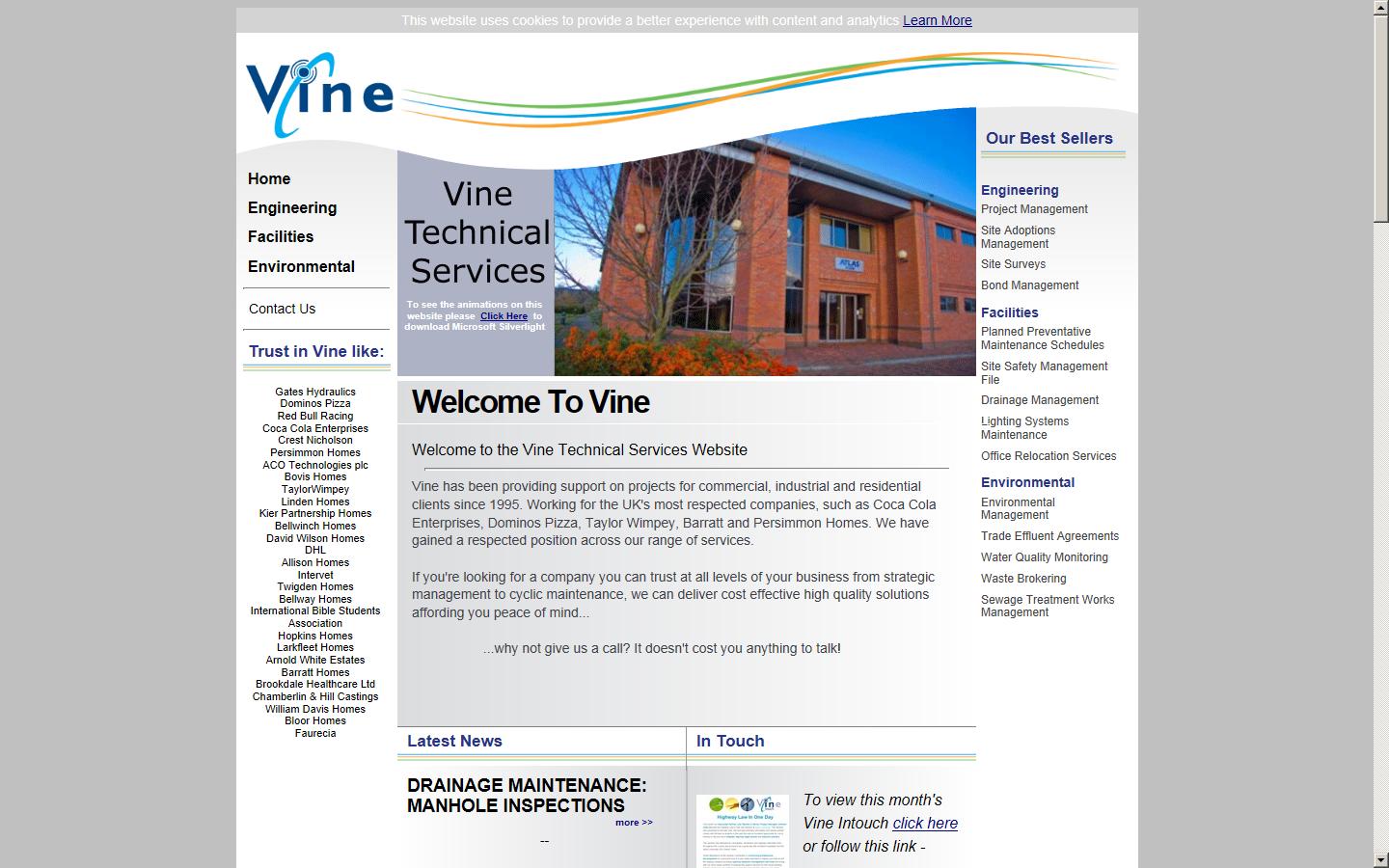 Vine Technical Services Website