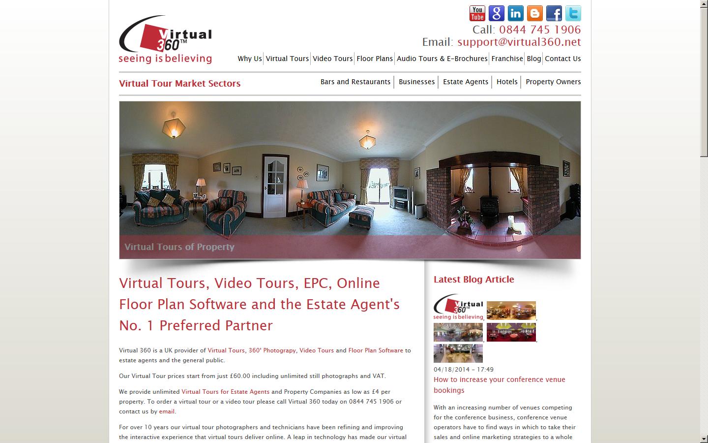Virtual 360 - Chorley Website