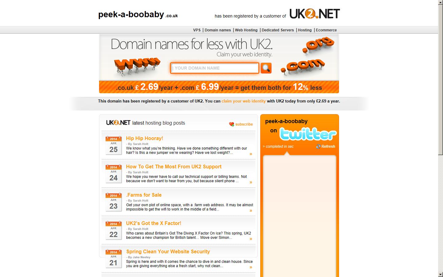 Peek a boo Website