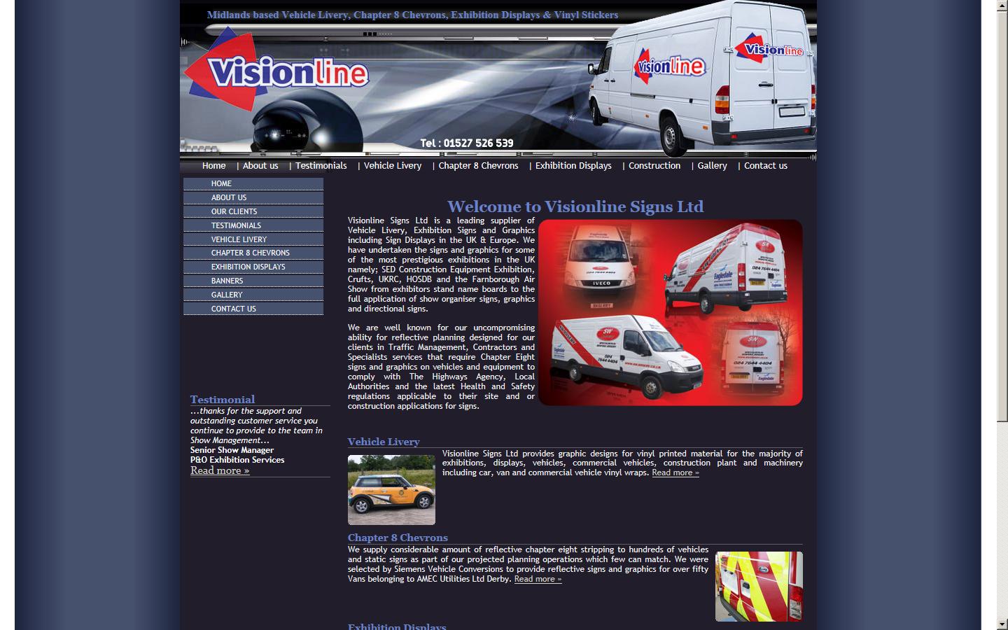 Visionline Website