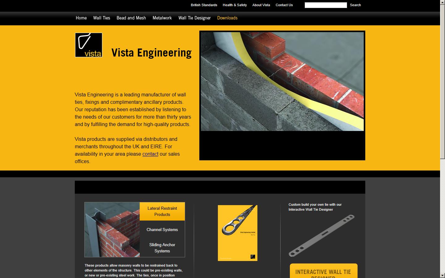 Vista Engineering Ltd  Website